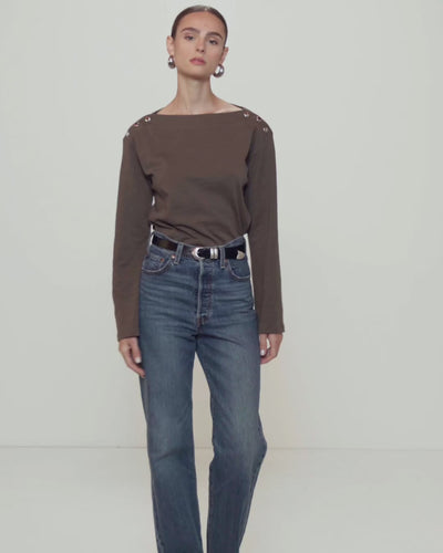Nation Los Angeles Rochelle Boatneck Tee
