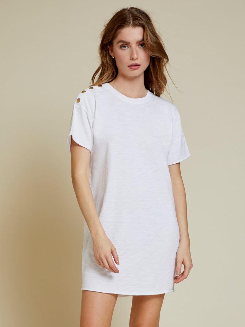 Nation LTD Rowan Dress in Optic White
