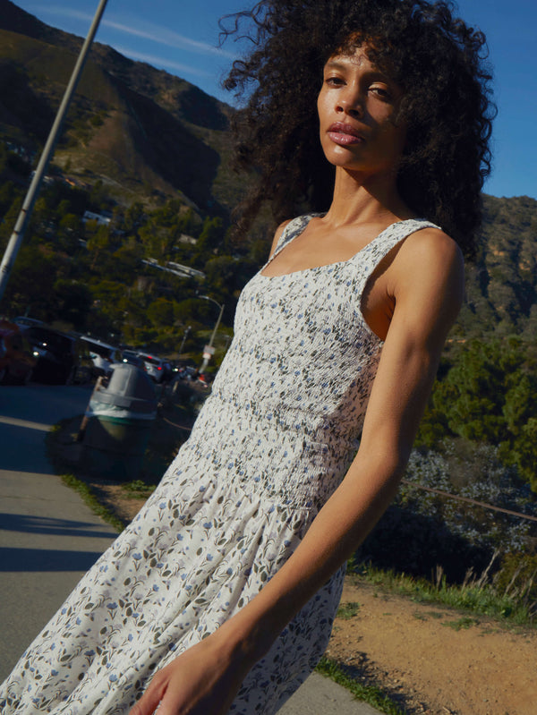 NATION LTD Bella Bustier Smocked Tank