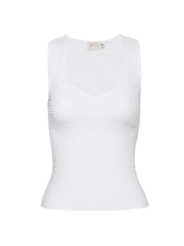 NATION LTD Bella Bustier Smocked Tank