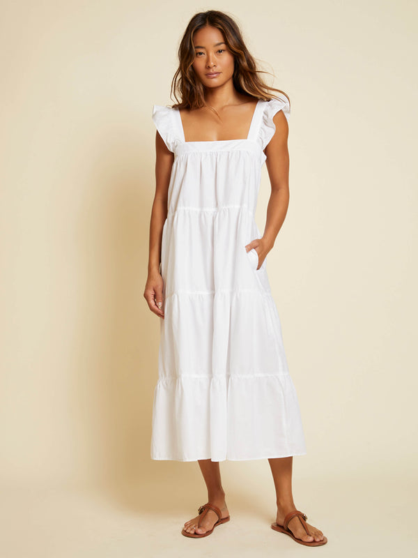 NATION LTD Camille Tiered Midi Sundress