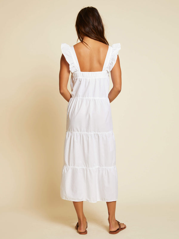 NATION LTD Camille Tiered Midi Sundress