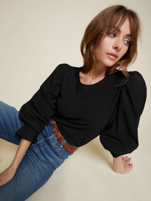 NATION LTD Carly Puff Sleeve Tee