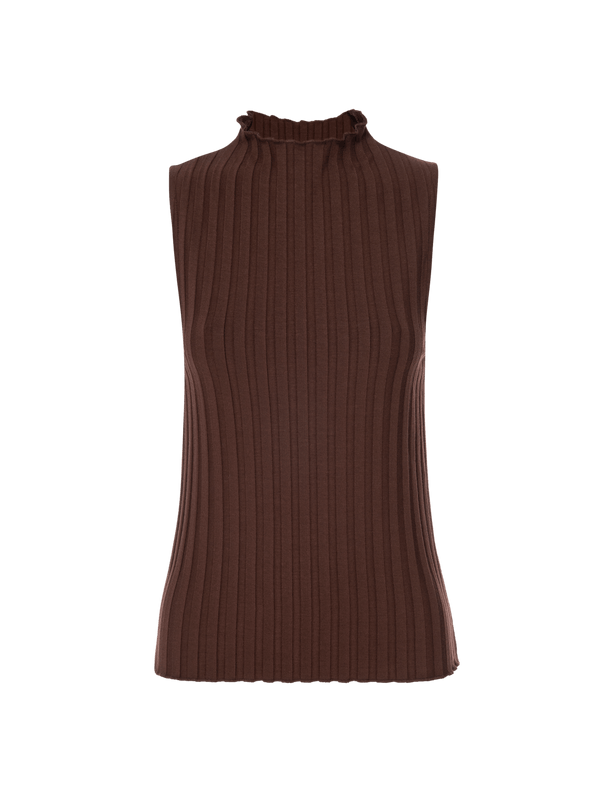 NATION LTD Claudia Rib Turtleneck Tank