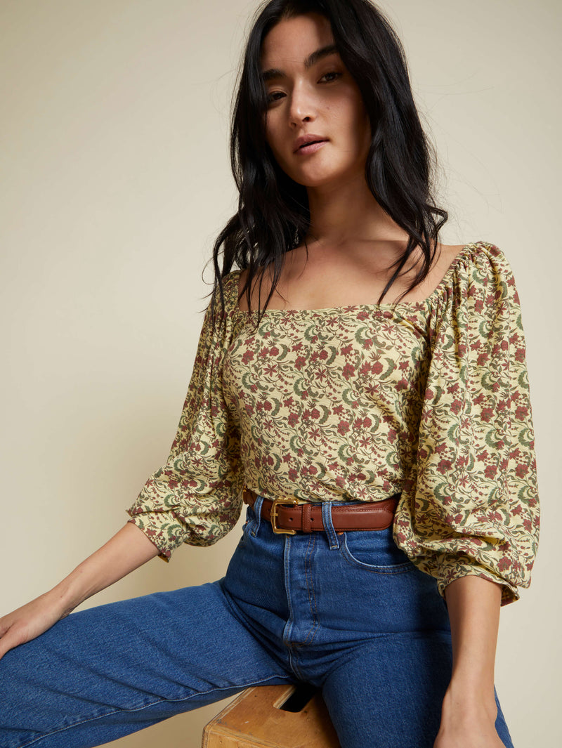 NATION LTD Dallyce Puff Sleeve Top