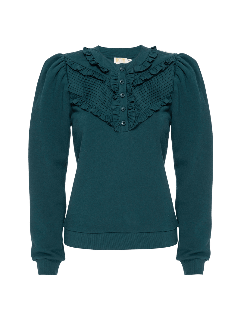 NATION LTD Fifi Ruffle Sweatshirt