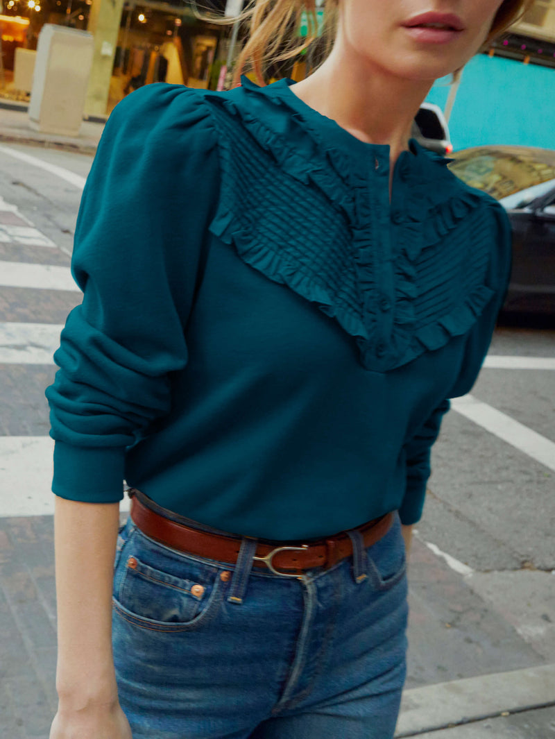 NATION LTD Fifi Ruffle Sweatshirt