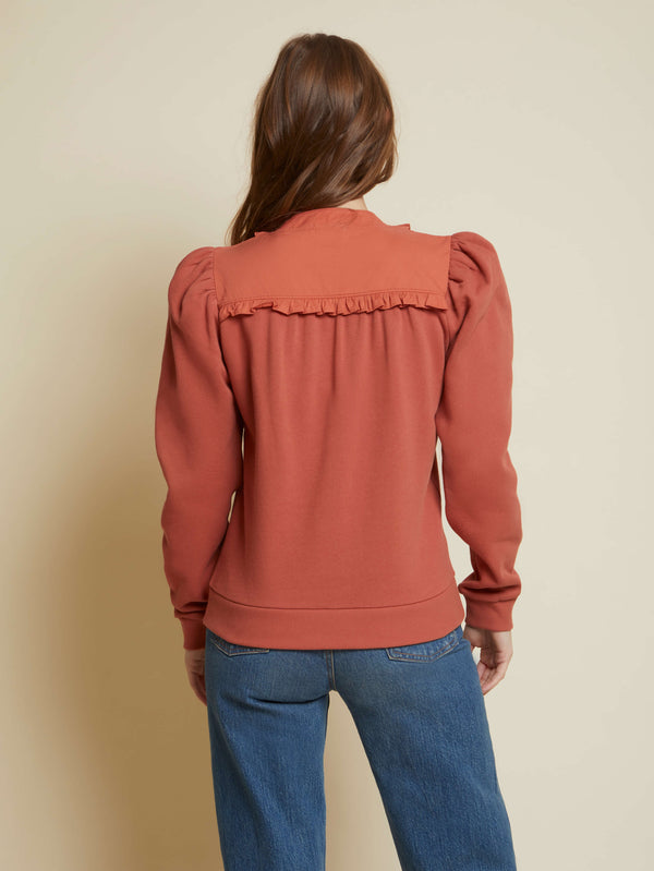 NATION LTD Fifi Ruffle Sweatshirt