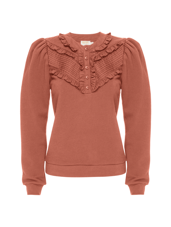 NATION LTD Fifi Ruffle Sweatshirt