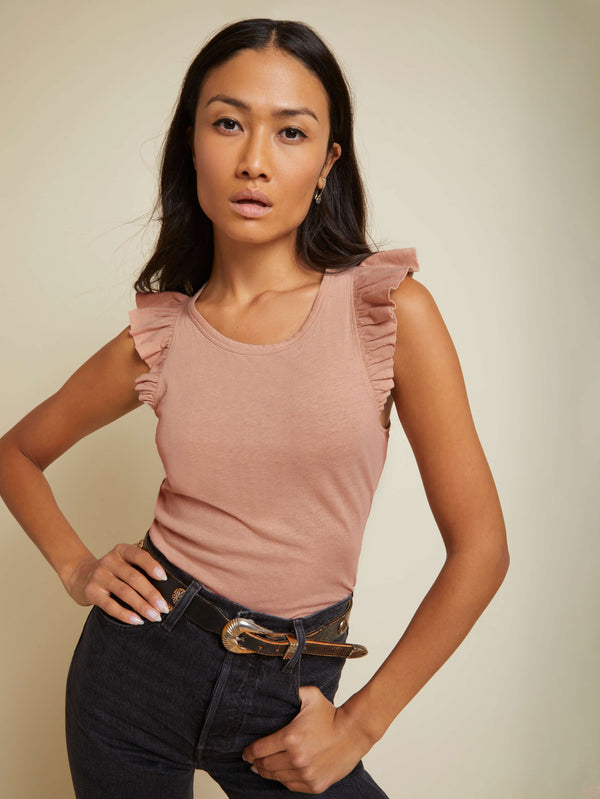 Gemma Flutter Sleeve Tank | NATION LTD