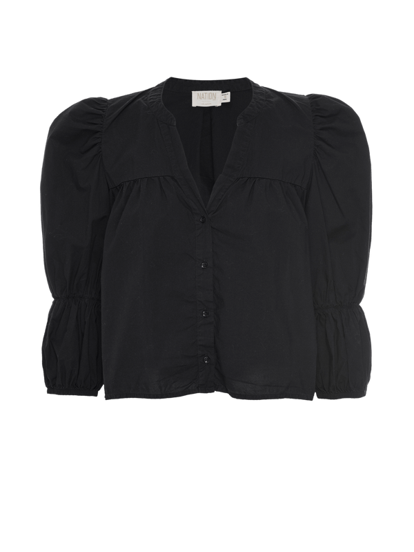 NATION LTD Geneva Tiered Sleeve Top