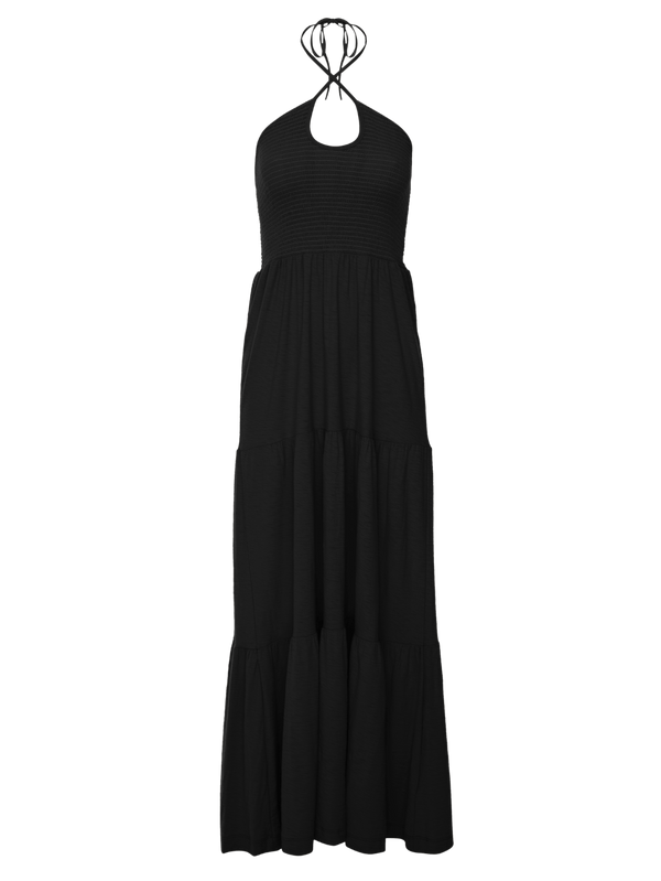 NATION LTD Kira Smocked Halter Maxi Dress