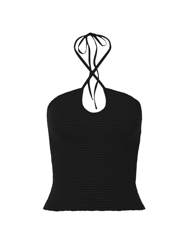 NATION LTD Kitty Smocked Halter Tank
