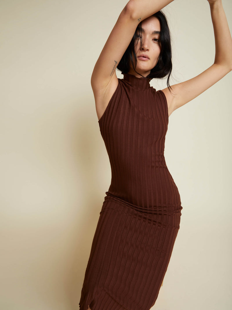 NATION LTD Linda Turtleneck Tank Dress