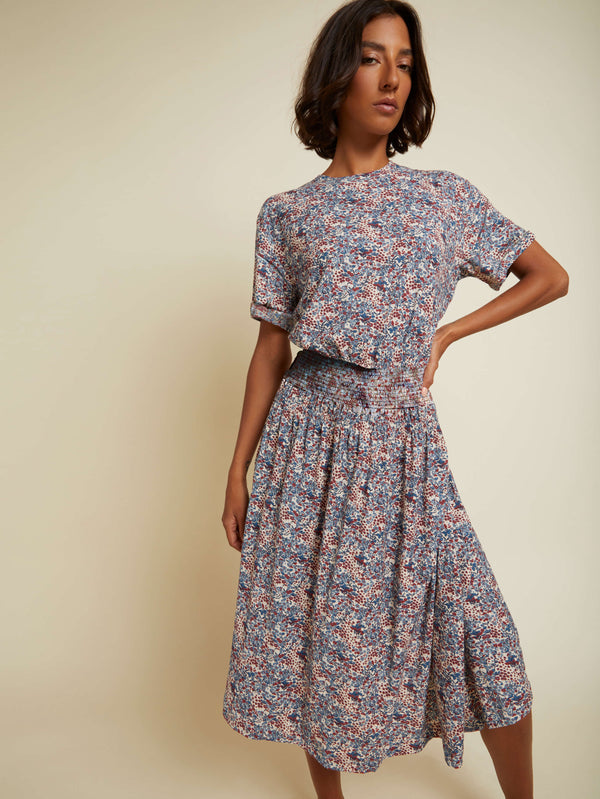 NATION LTD Martine Floral Peasant Dress