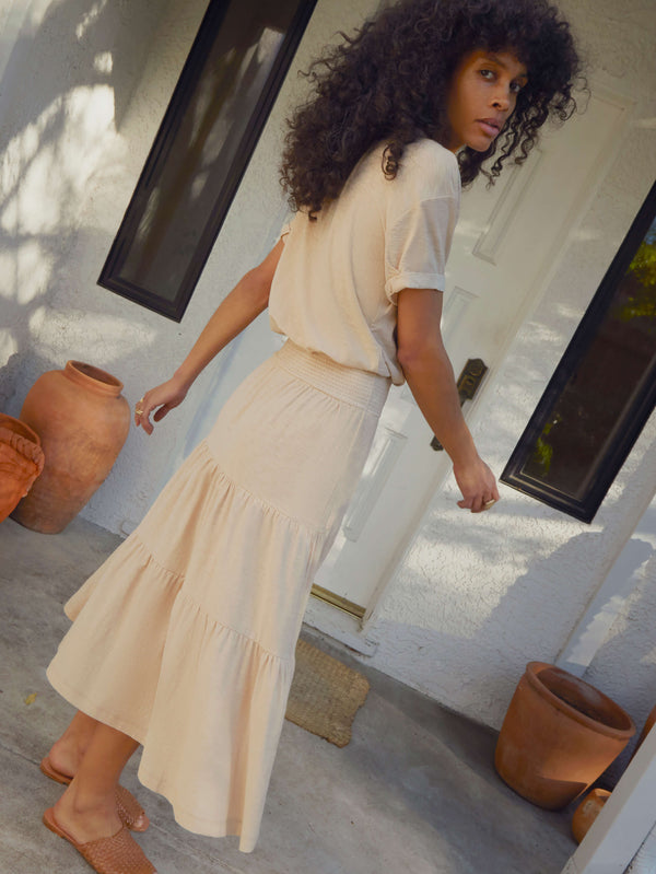 Martine Almond Milk Beige Dress by Nation LTD