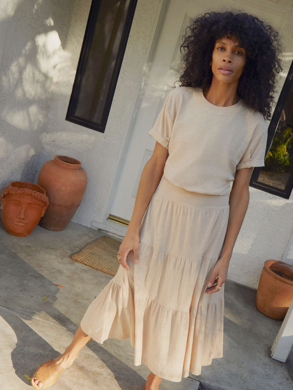 Martine Almond Milk Beige Dress by Nation LTD