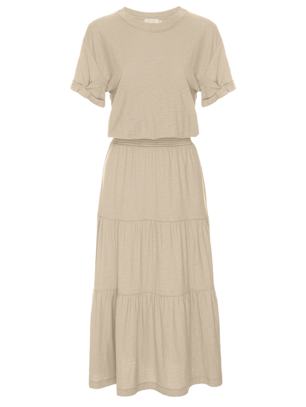 NATION LTD Martine Short Sleeve Tiered Dress