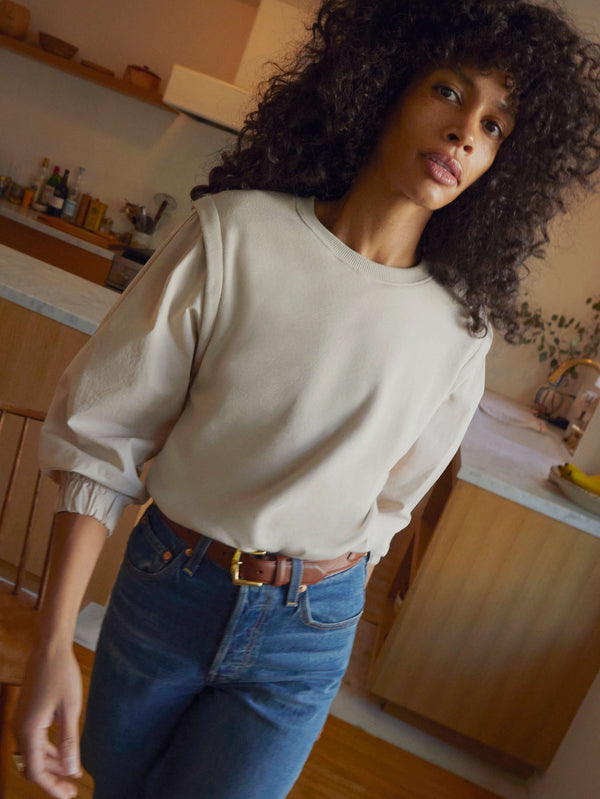 NATION LTD Matty Puff Sleeve Sweatshirt