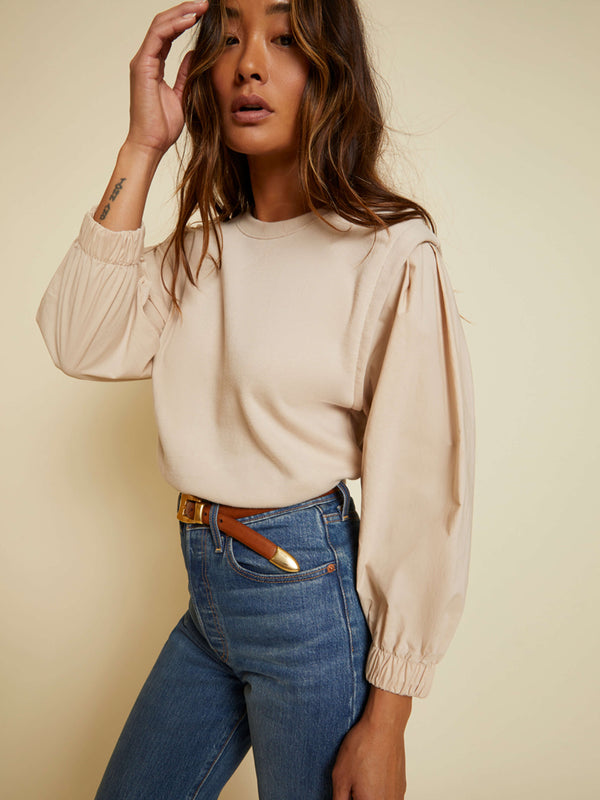 NATION LTD Matty Puff Sleeve Sweatshirt