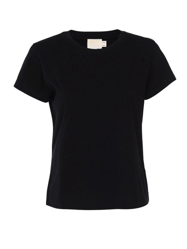 NATION LTD Goldie Organic Cotton Boxy Crew Neck