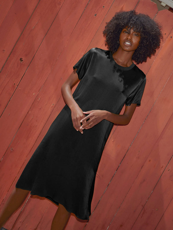 NATION LTD Padme Crew Neck Midi Dress