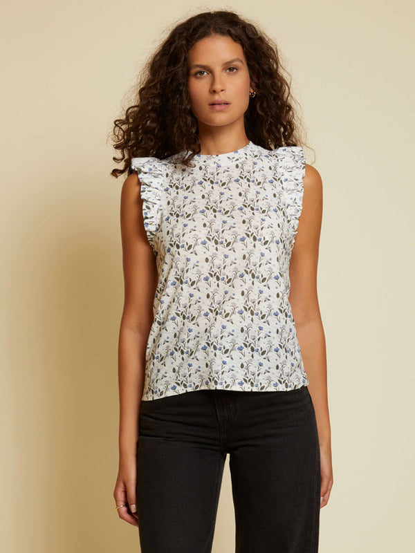 NATION LTD Paulette Ruffle Tank