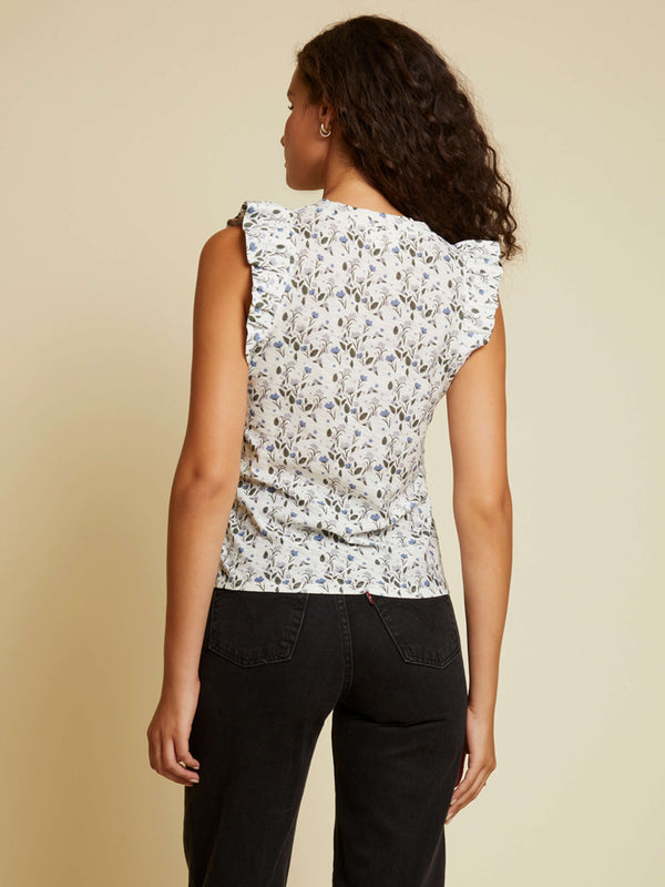 NATION LTD Paulette Ruffle Tank