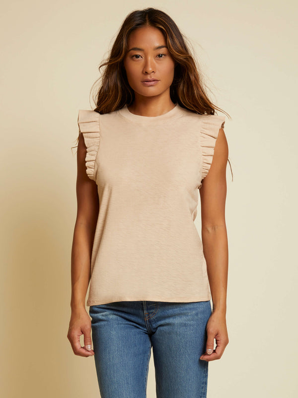 NATION LTD Paulette Ruffle Tank