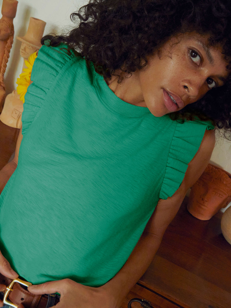 NATION LTD Paulette Ruffle Tank
