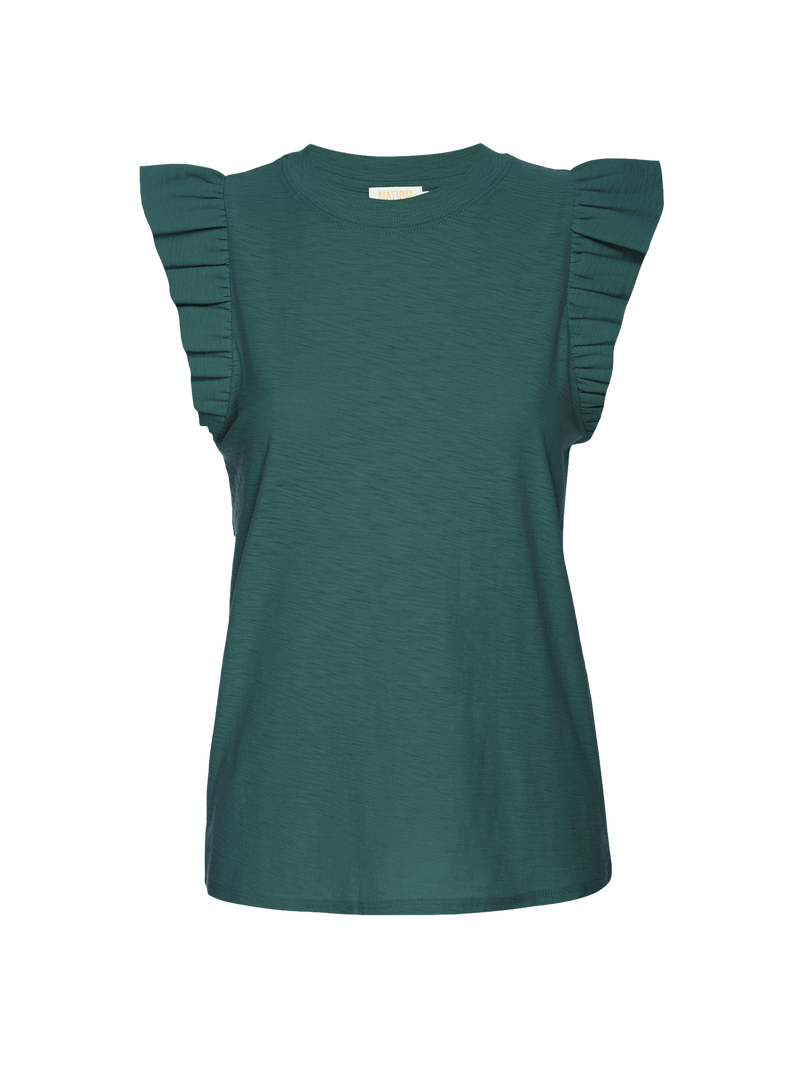 NATION LTD Paulette Ruffle Tank
