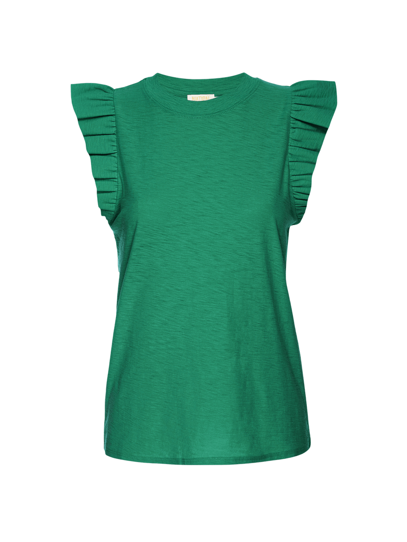 NATION LTD Paulette Ruffle Tank