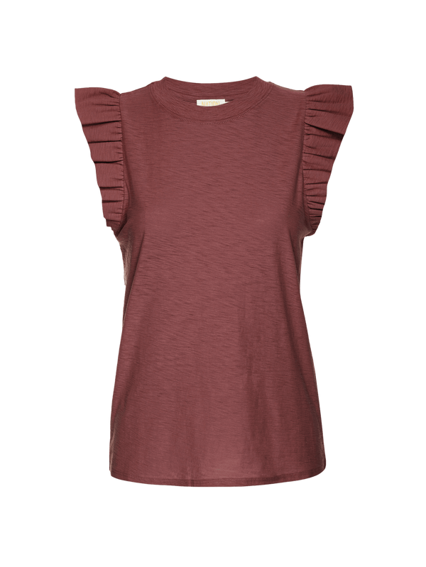 NATION LTD Paulette Ruffle Tank
