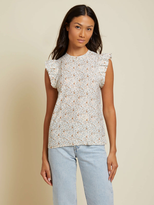 NATION LTD Paulette Ruffle Tank