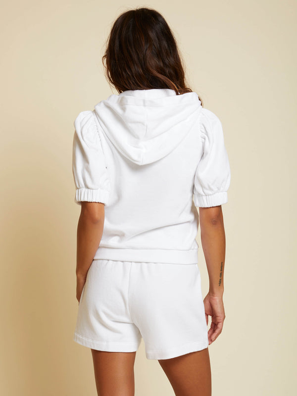 NATION LTD Sammy Puff Sleeve Fleece Hoodie