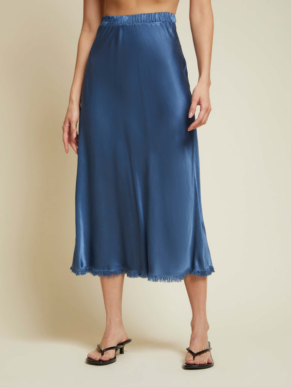 NATION LTD Mabel Bias Cut Midi Skirt