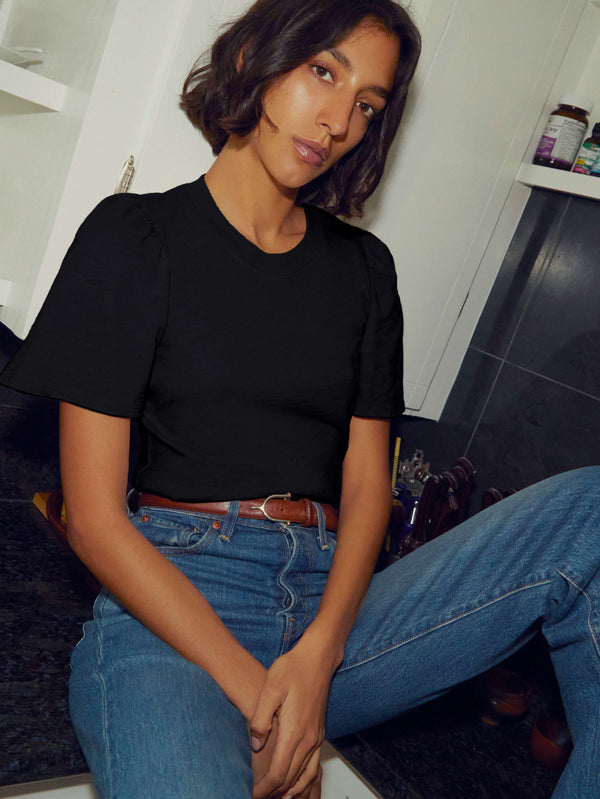 NATION LTD Savanna Flutter Sleeve Tee