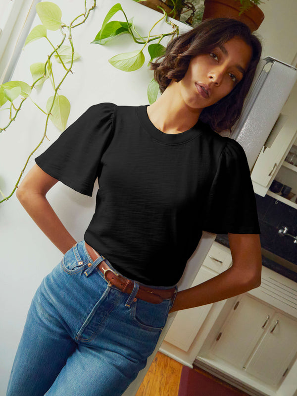 NATION LTD Savanna Flutter Sleeve Tee