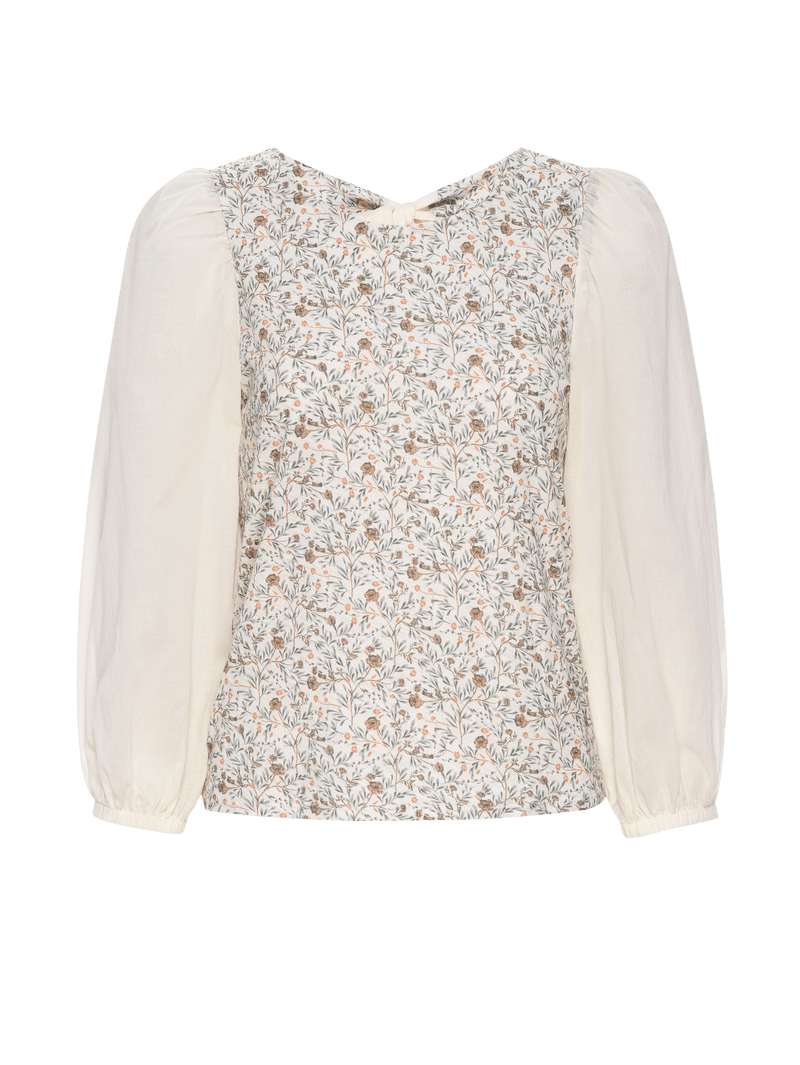 NATION LTD Shalom Floral Puff Sleeve Tee