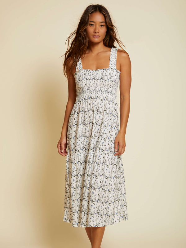 NATION LTD Shoshana Ruched Midi Sundress
