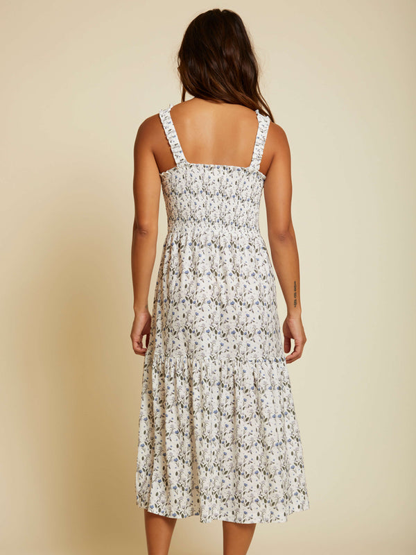 NATION LTD Shoshana Ruched Midi Sundress