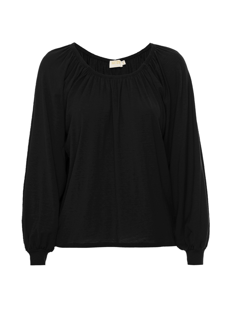 NATION LTD Sloane Off The Shoulder Long Sleeve