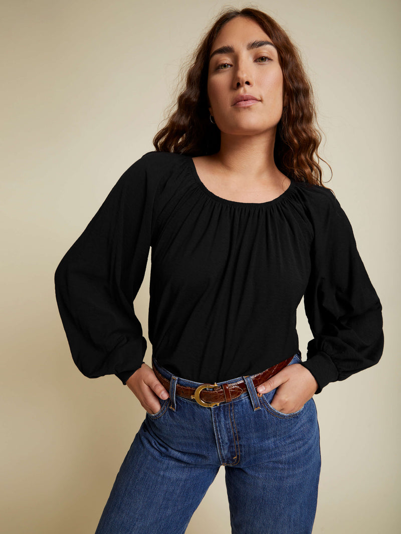 NATION LTD Sloane Off The Shoulder Long Sleeve