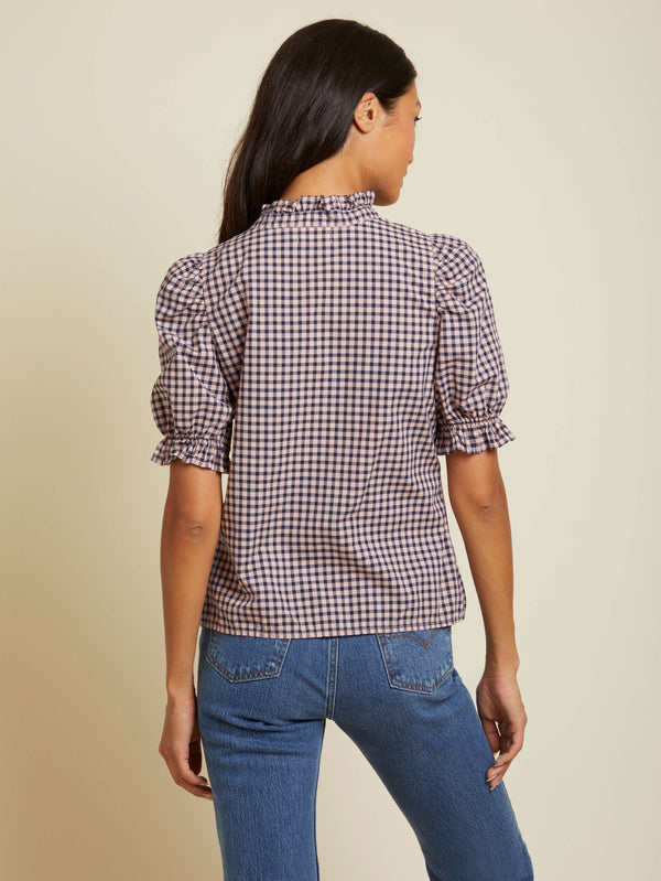 NATION LTD Suzette Puff Sleeve Button Up 