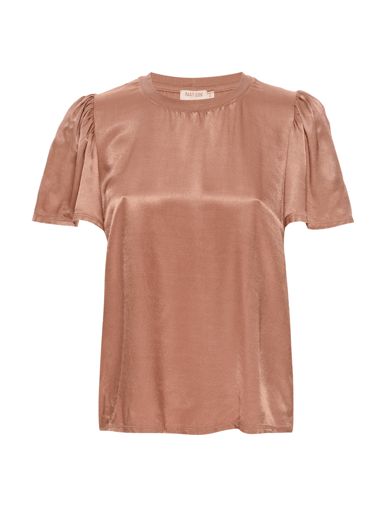 NATION LTD Toni Flutter Sleeve Top