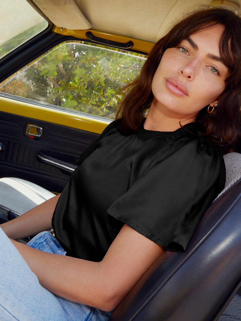 NATION LTD Toni Flutter Sleeve Top