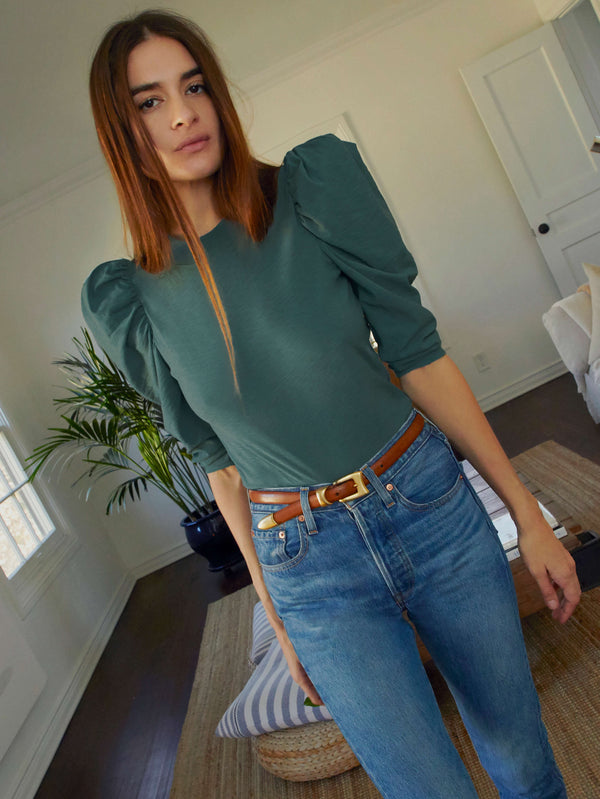 NATION LTD Zeta Puff Sleeve Top
