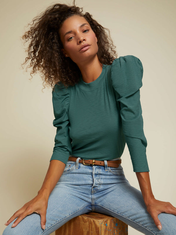 NATION LTD Zeta Puff Sleeve Top