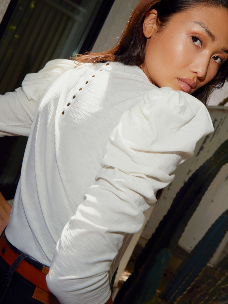 NATION LTD Zeta Puff Sleeve Top