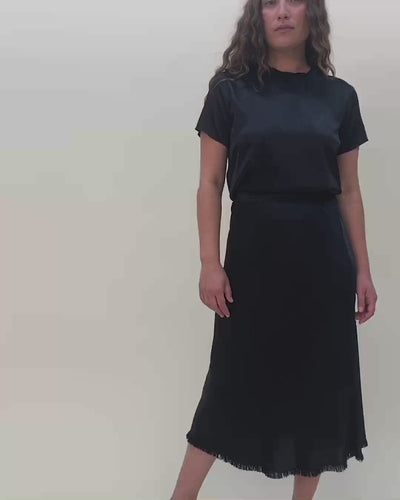 NATION LTD Mabel Bias Cut Midi Skirt